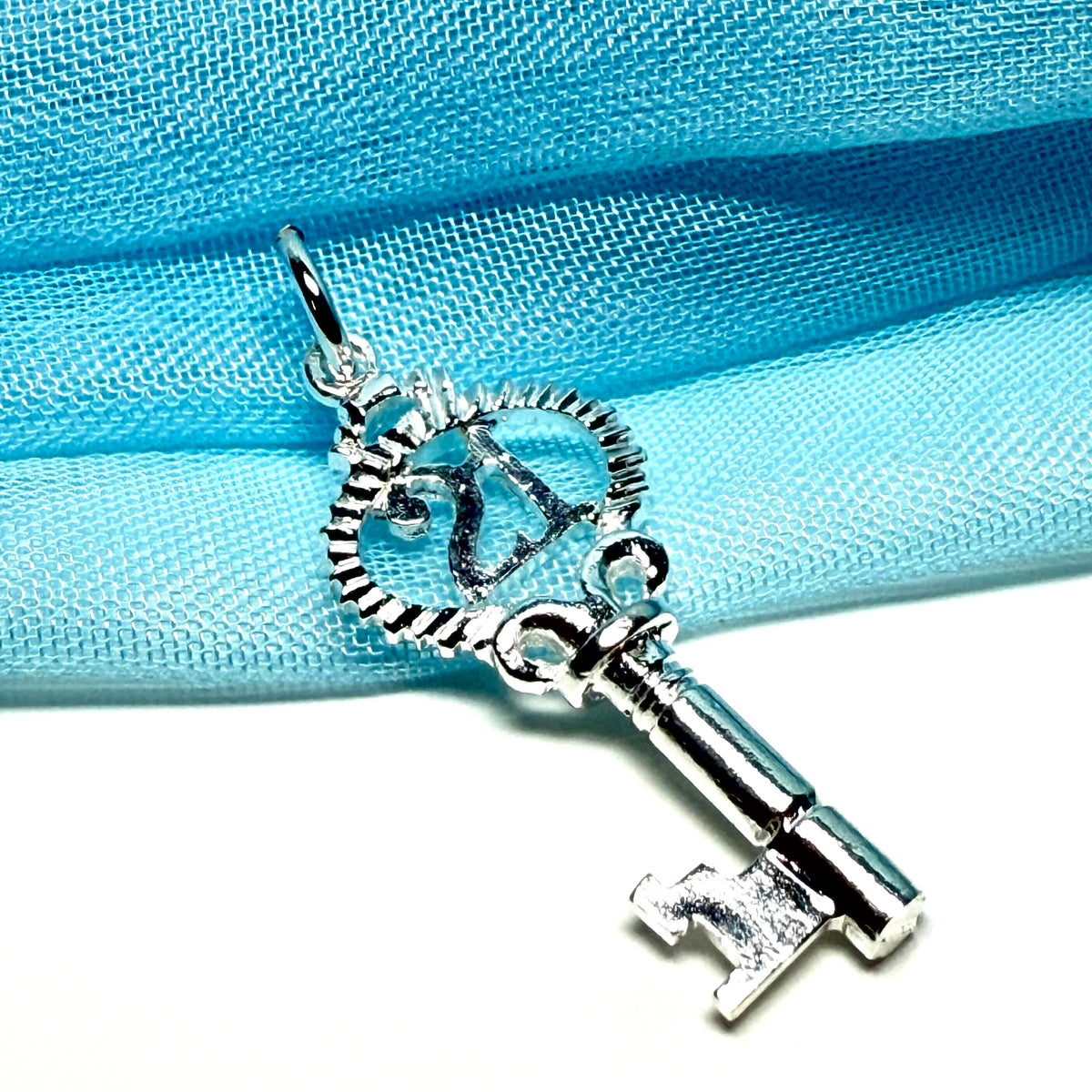 21 Key charm solid sterling silver 21st Birthday present