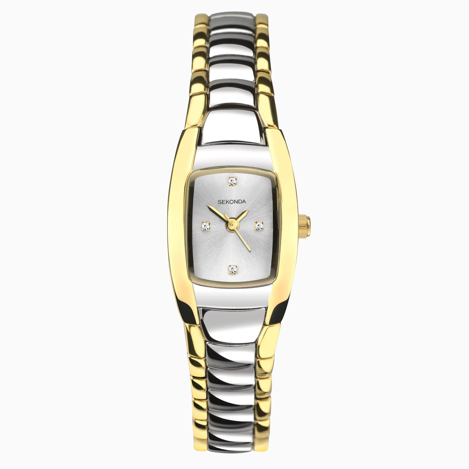 2545 Sekonda Ladies two Tone Bracelet Watch With A Silver Coloured Dial