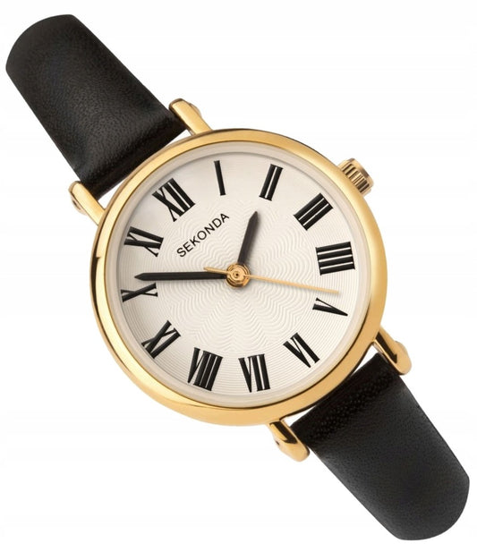 40085 Sekonda Round Watch Ladies Clear Roman Dial