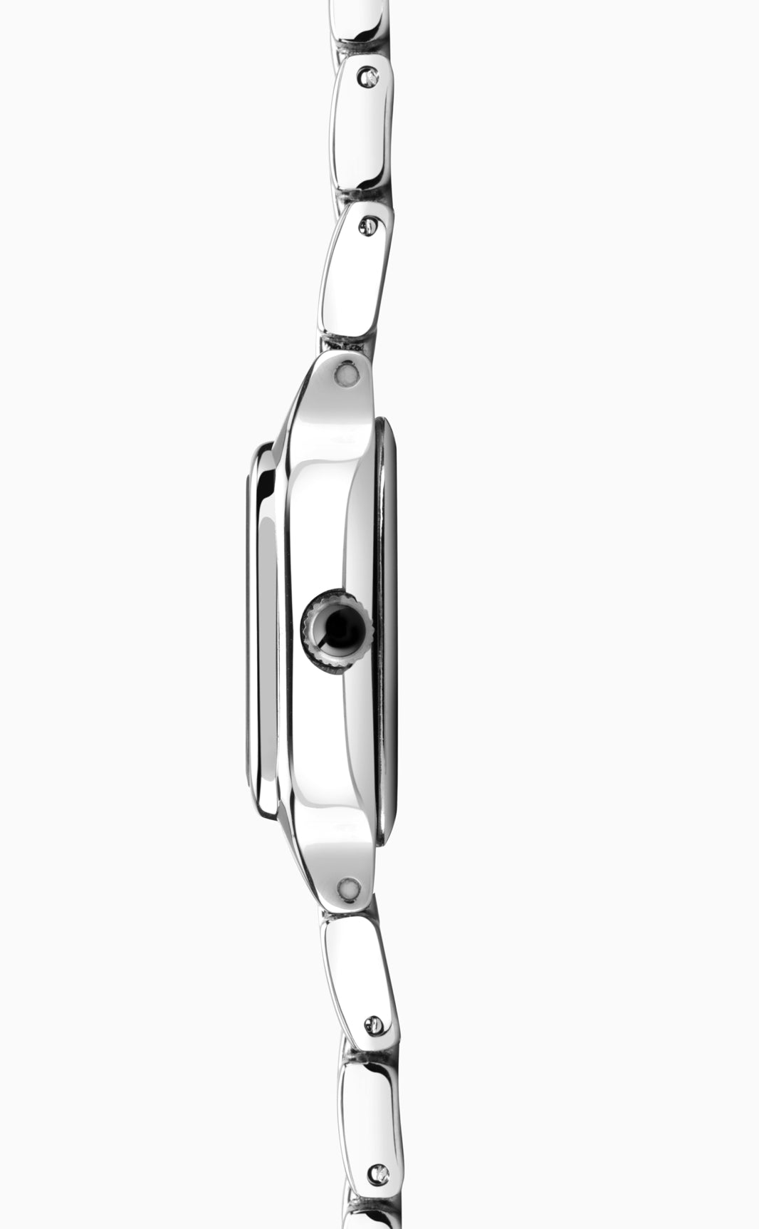 40143 Sekonda watch ladies two tone silver plated bracelet clear Roman dial Side view