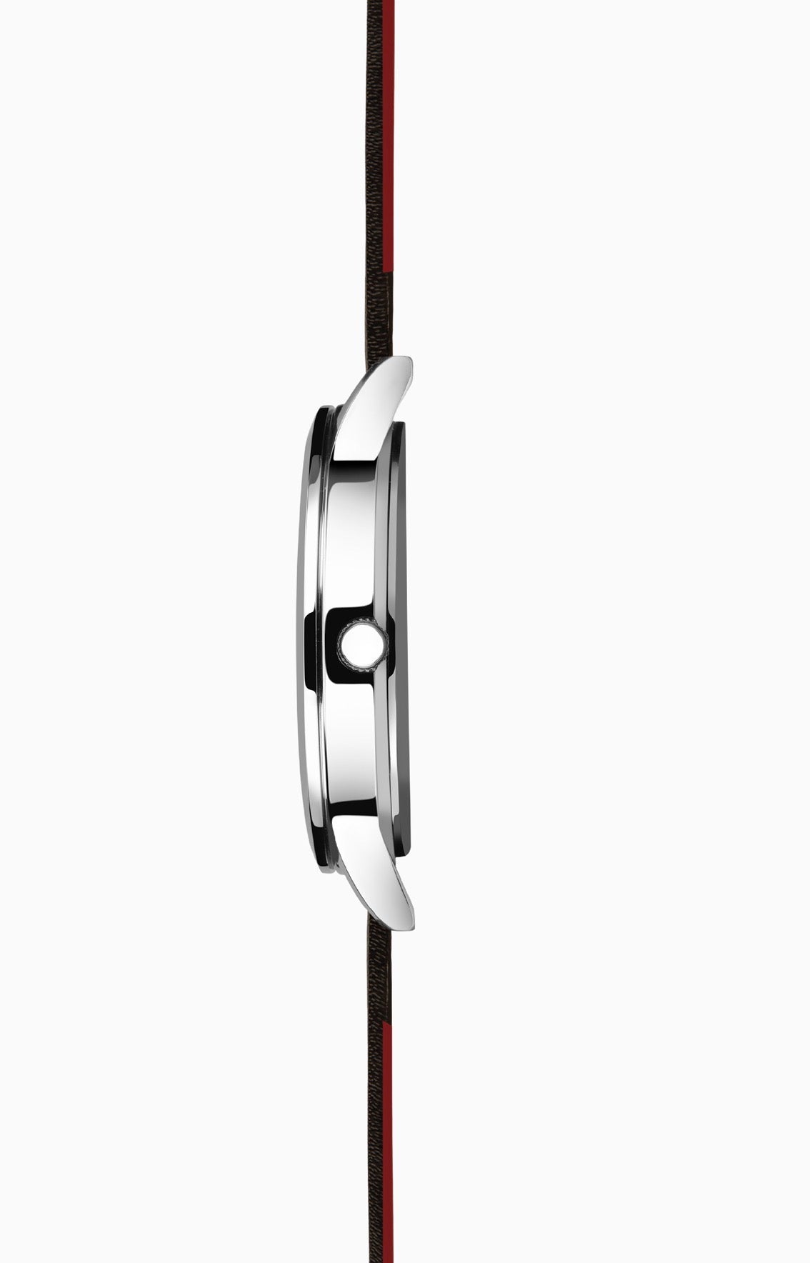 40480 Sekonda Nordic Ladies Watch | Silver Case & Black Leather Strap with White Dial