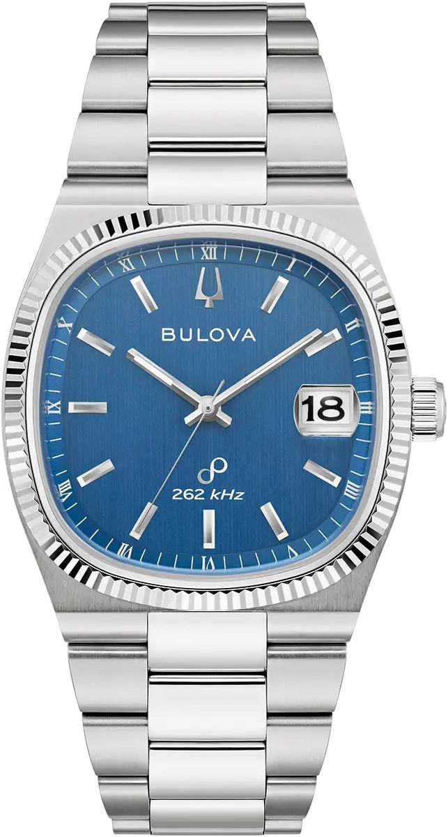 96B440 Bulova Watch Stainless Steel Blue Dial Bracelet Super Seville Precisionist
