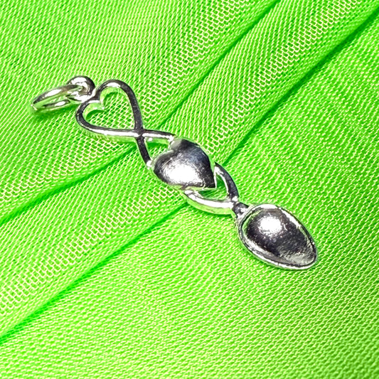 Love Spoon Necklace Sterling Silver Charm