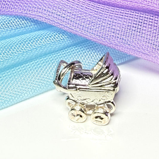 Pram Charm Sterling Silver