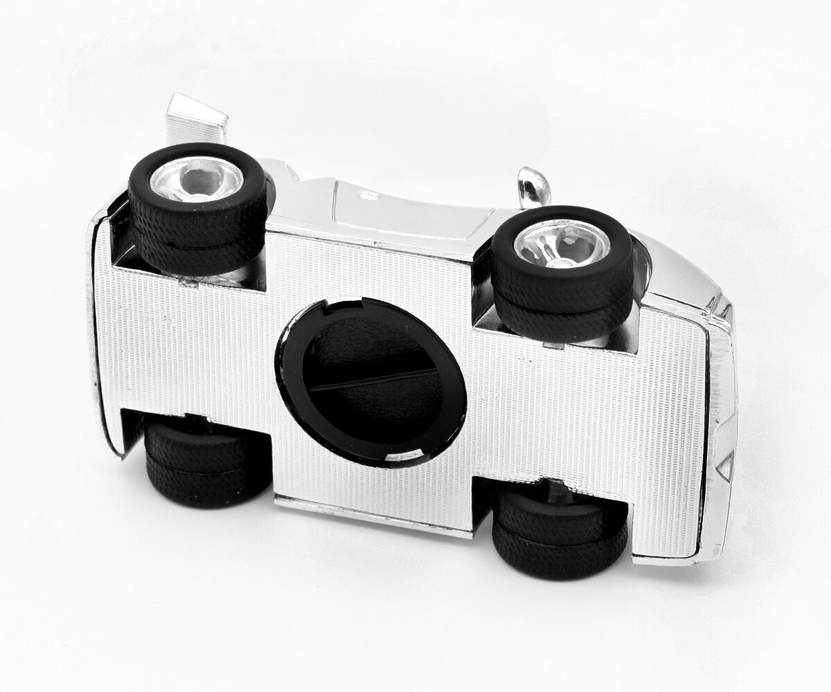 Silver Plated Racing Car Shaped Money Box Christening Gift