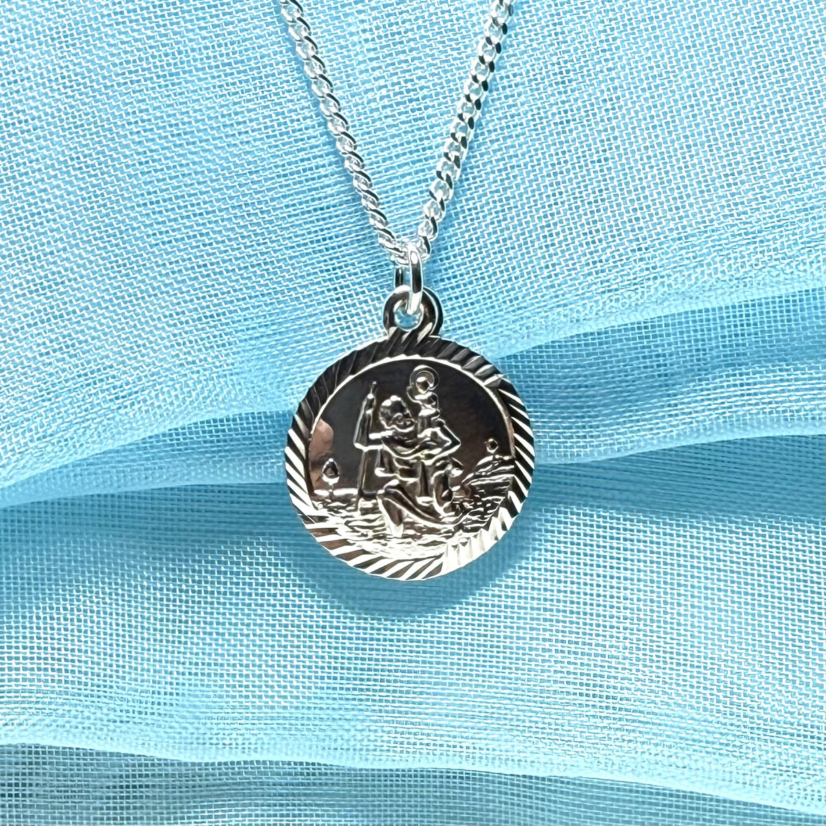 Silver St. Christopher Including Chain 16 mm