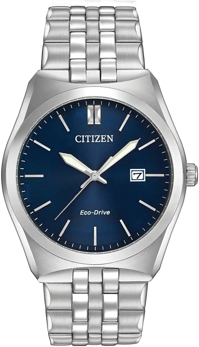 BM7330-59L Men's Citizen Watch Blue Dial Stainless Steel Eco-drive