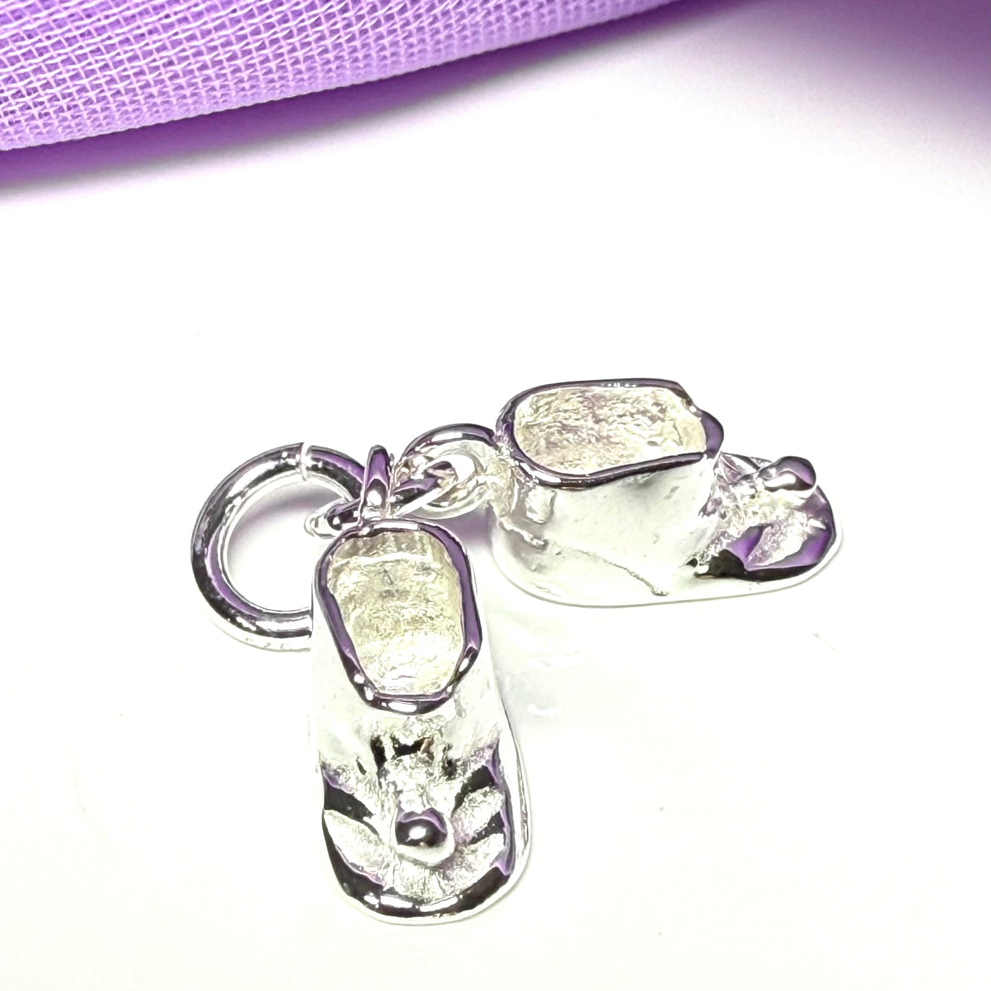 Baby Boots Charm Sterling Silver Charm