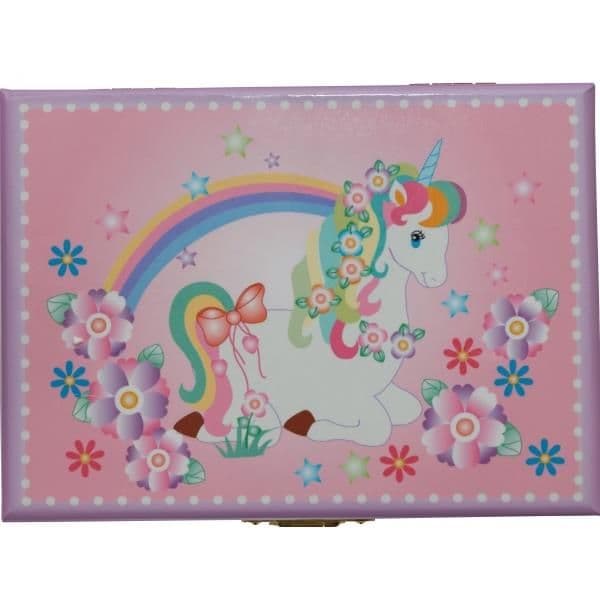 Ballerina Unicorn Musical Jewellery Box Pink