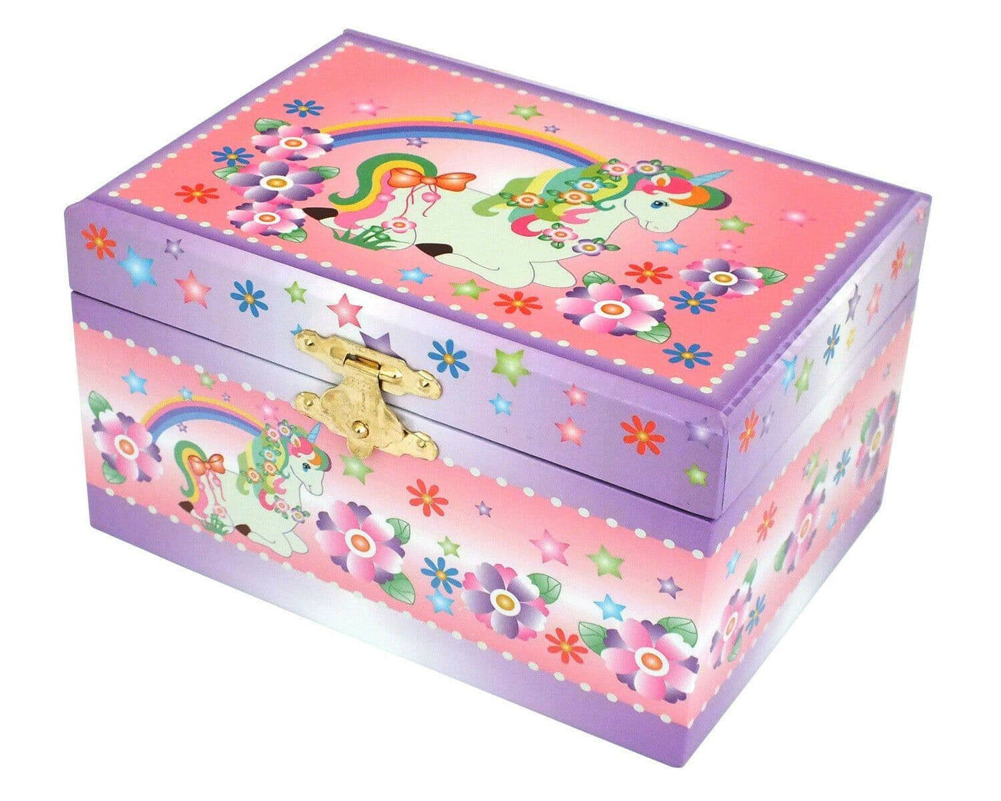 Ballerina Unicorn Musical Jewellery Box Pink