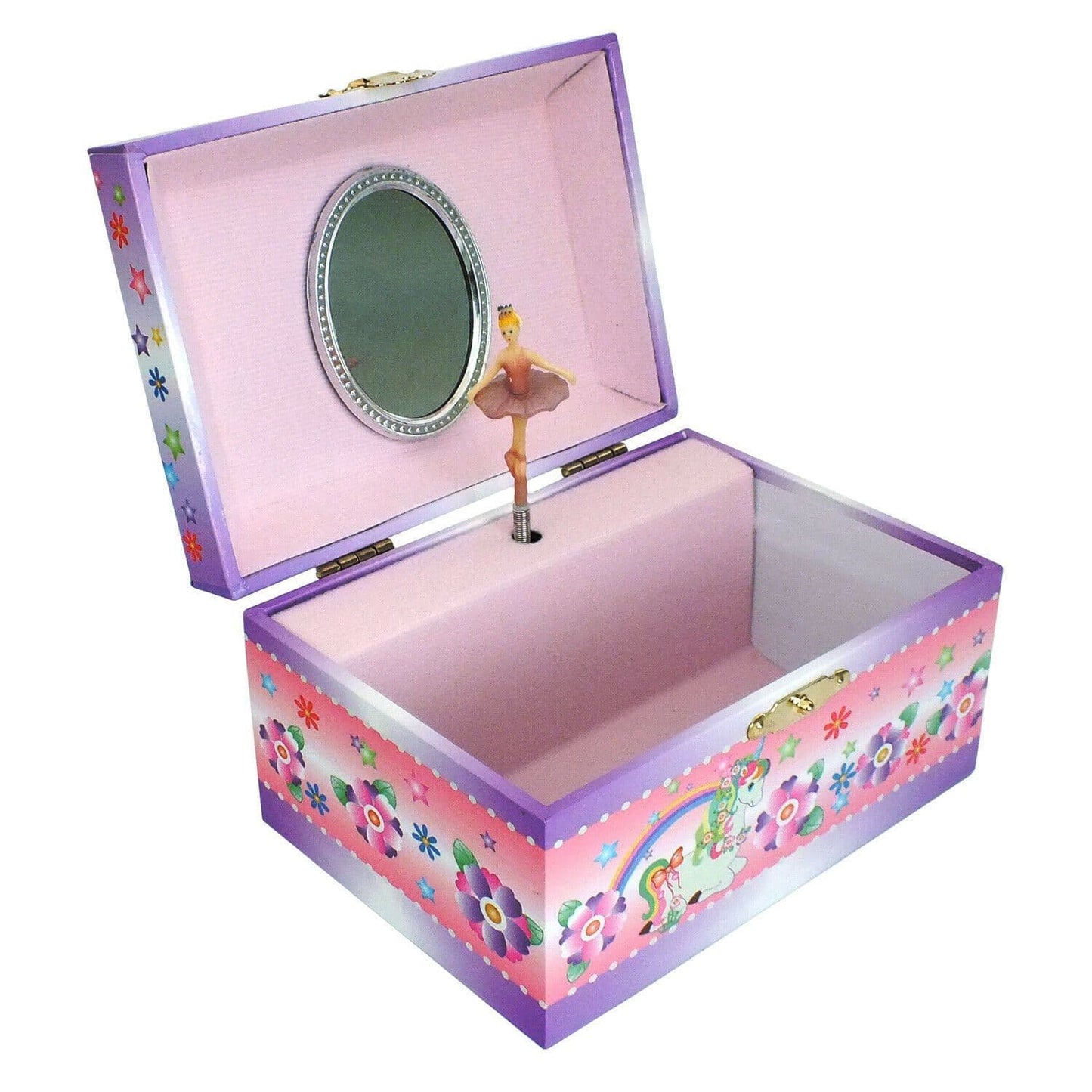 Ballerina Unicorn Musical Jewellery Box Pink