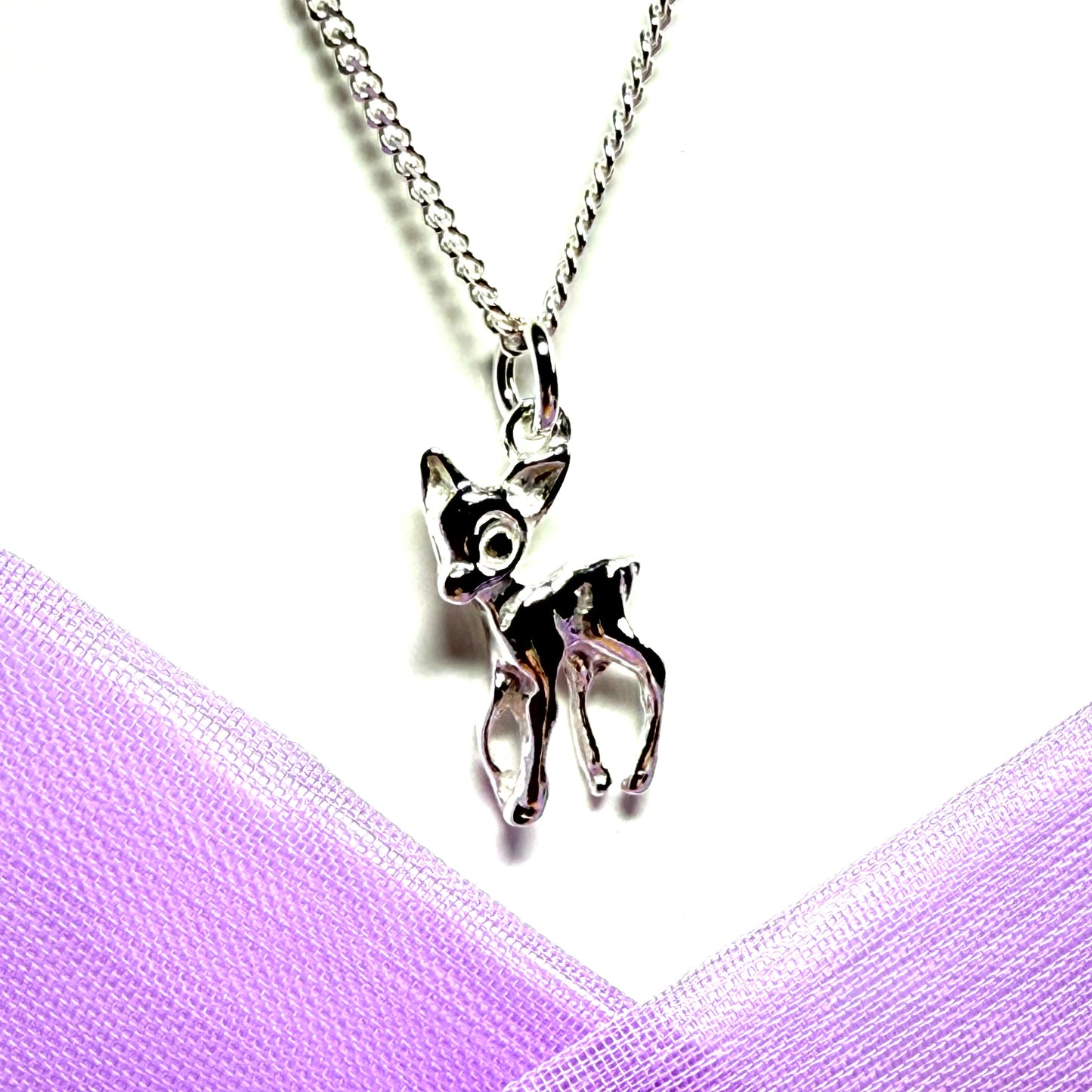 Bambi Necklace Sterling Silver