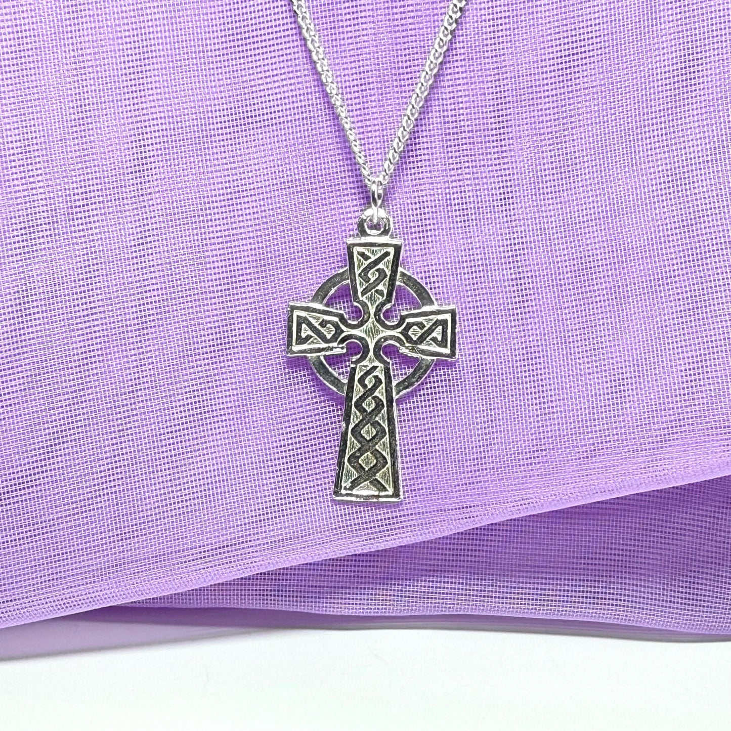 Celtic Cross Sterling Silver Including Chain