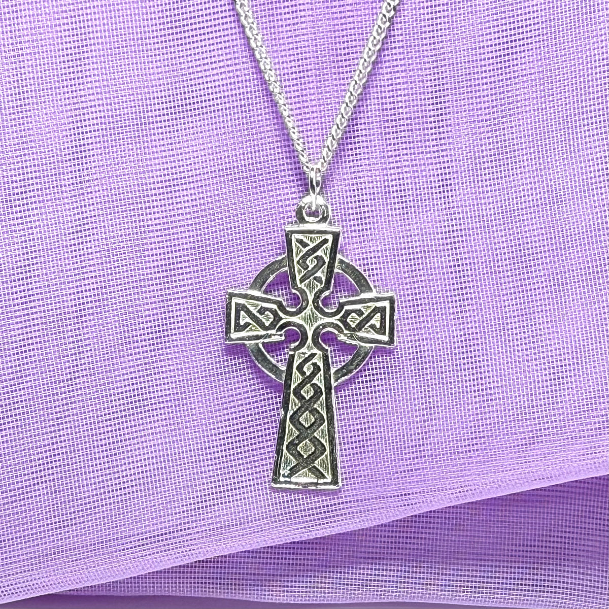 Celtic Cross Sterling Silver Including Chain
