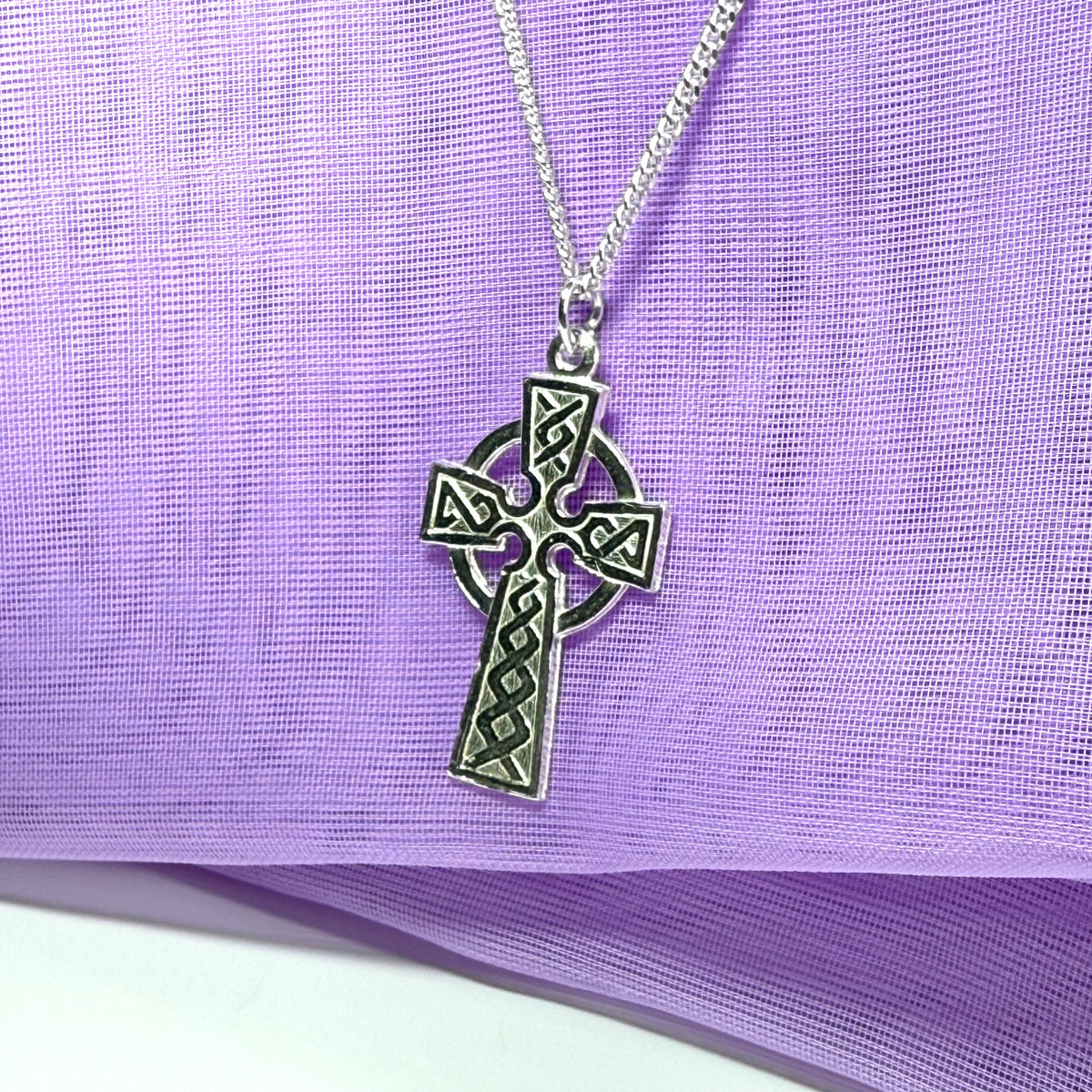 Celtic Cross Sterling Silver Including Chain