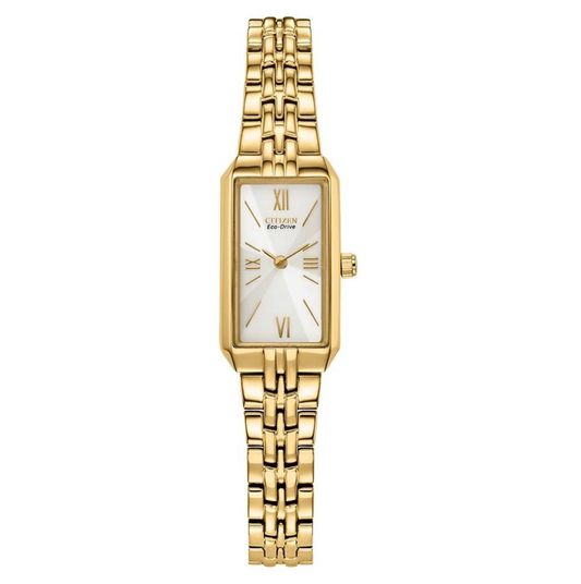 EG2693-51P Citizen watch ladies Eco-Drive gold plated bracelet watch