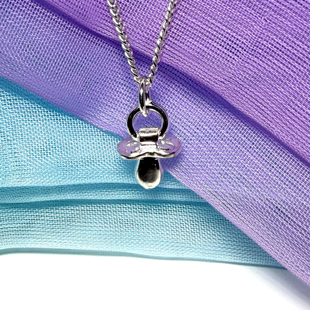 Dummy Charm Sterling Silver Necklace Pendant