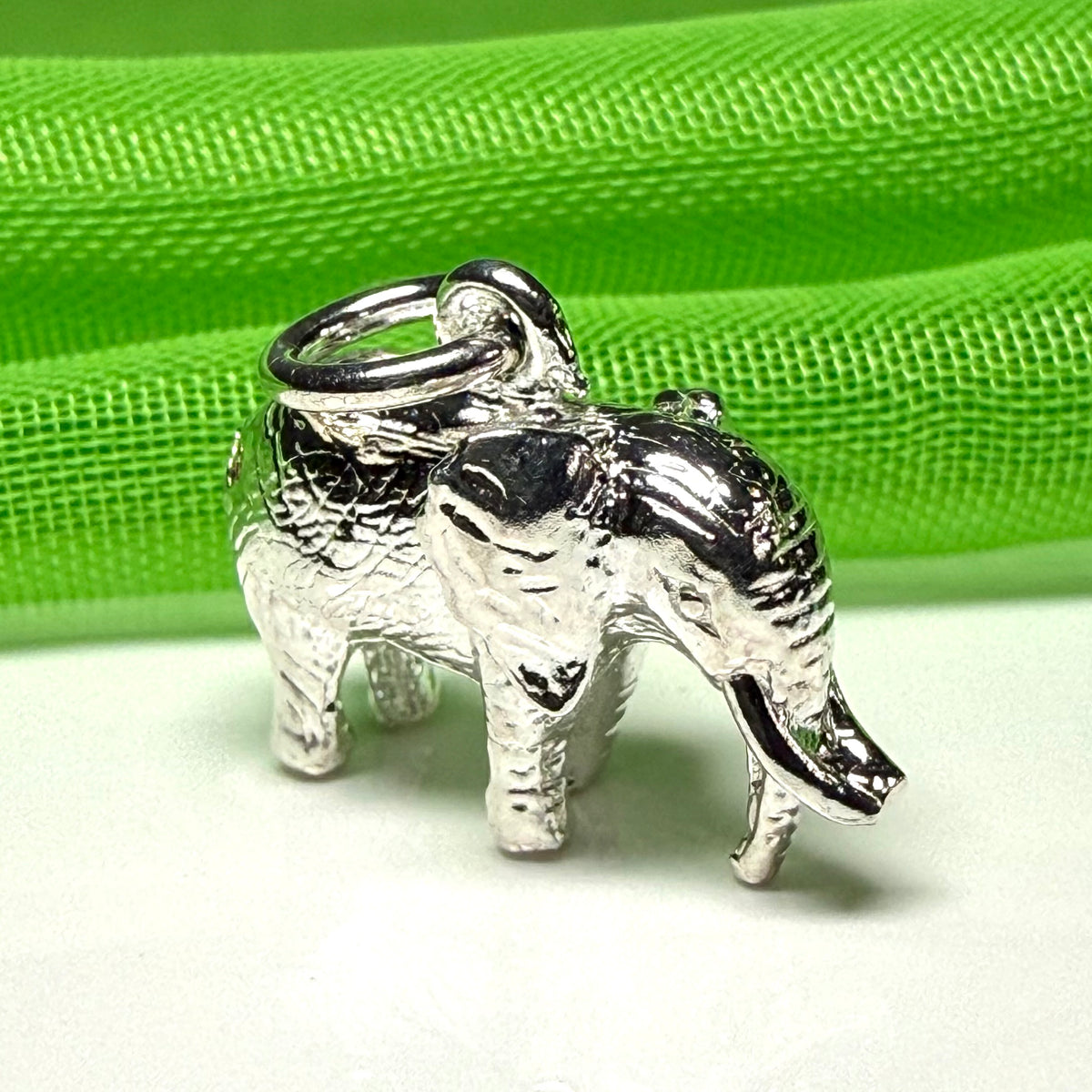 Elephant Charm Sterling Silver Charm