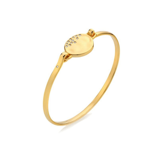 HD X TG Illuminate Bangle Hot Diamonds yellow gold plated sterling silver Tasha Ghouri