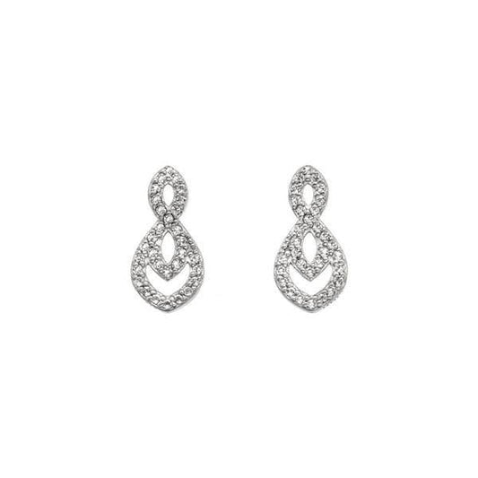 Harmony Hot Diamonds Sterling Silver Stud Earrings DE609