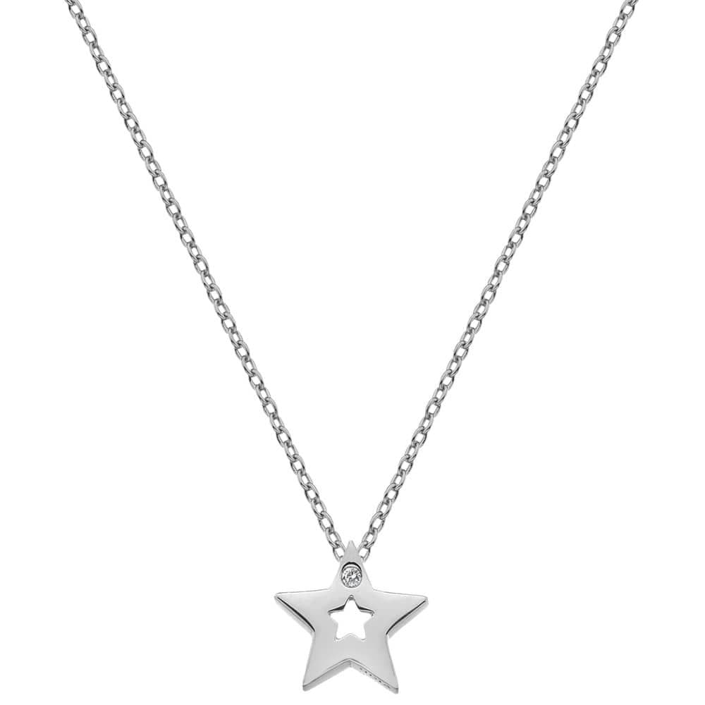 Hot Diamonds Sterling Silver Diamond Amulet Star Necklace Pendant DP722