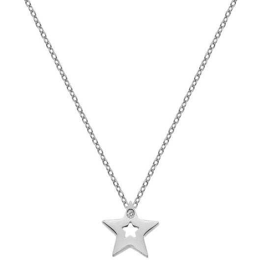 Hot Diamonds Sterling Silver Diamond Amulet Star Necklace Pendant DP722