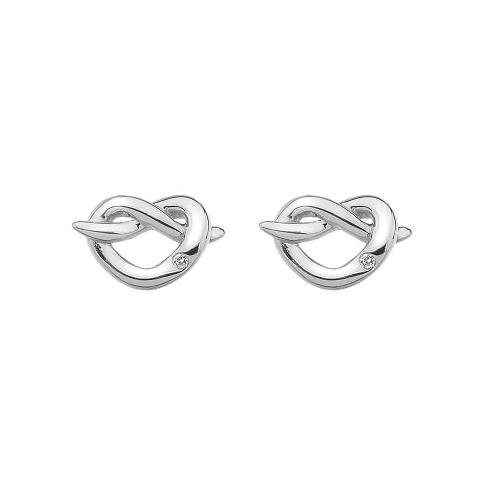 Hot Diamonds Sterling Silver Infinity Heart Earrings DE450