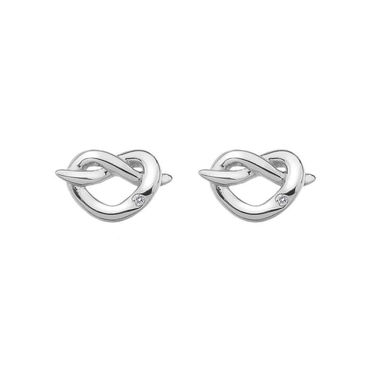 Hot Diamonds Sterling Silver Infinity Heart Earrings DE450