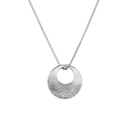Hot Diamonds Sterling Silver Quest Filigree Circle Necklace DP833