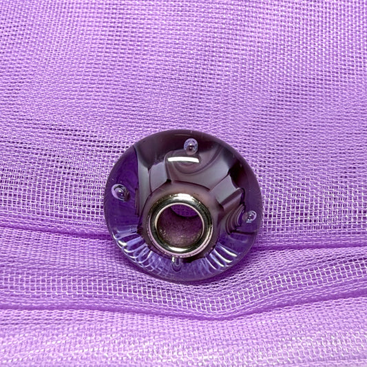 Purple dotted swirl Unique Trollbeads