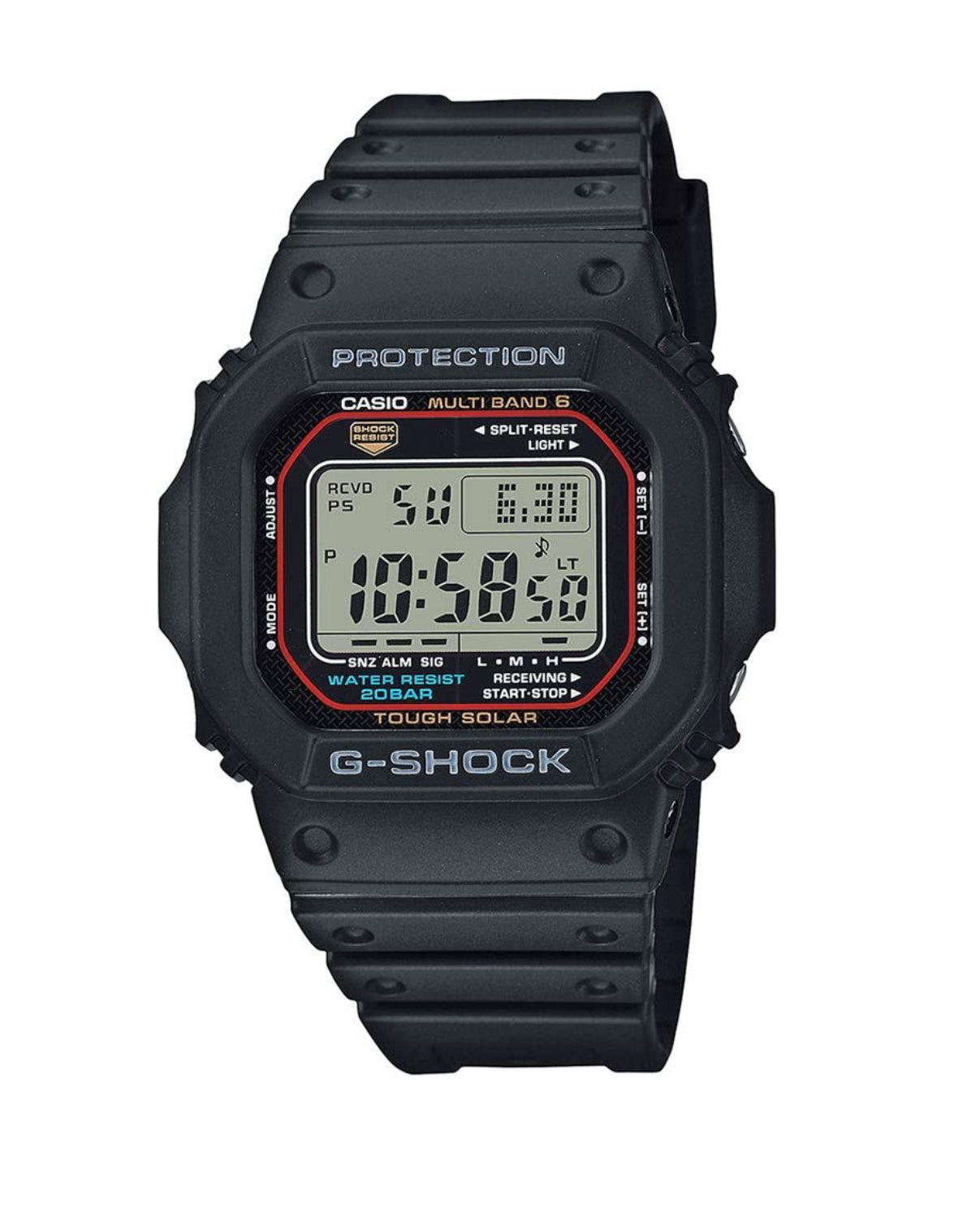 Casio red and black watch best sale