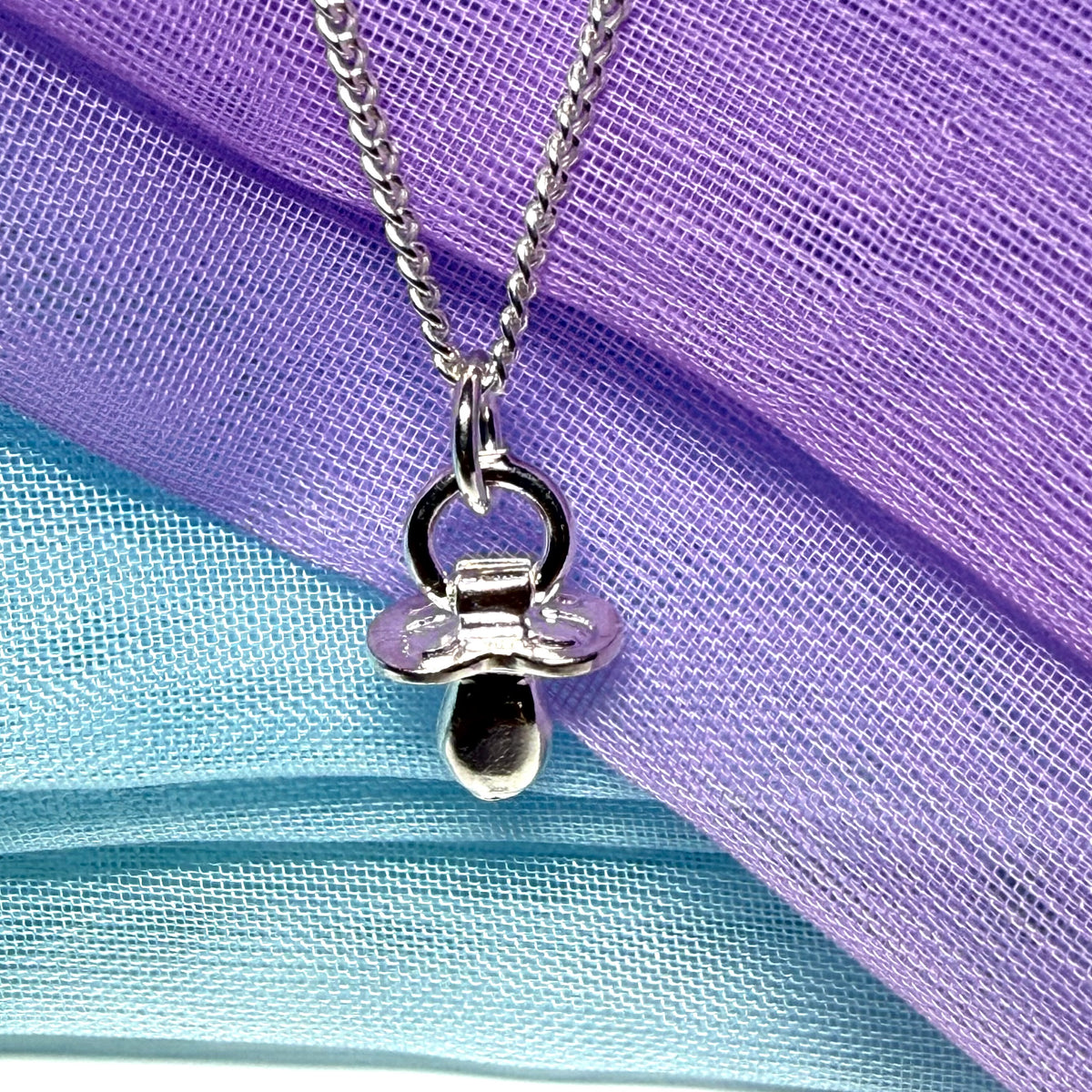 Dummy Charm Sterling Silver Necklace Pendant