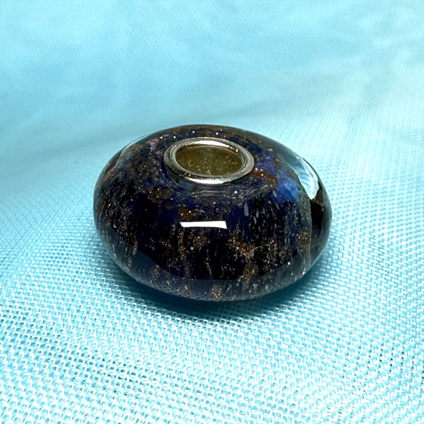 Blue sparkling Unique Trollbeads