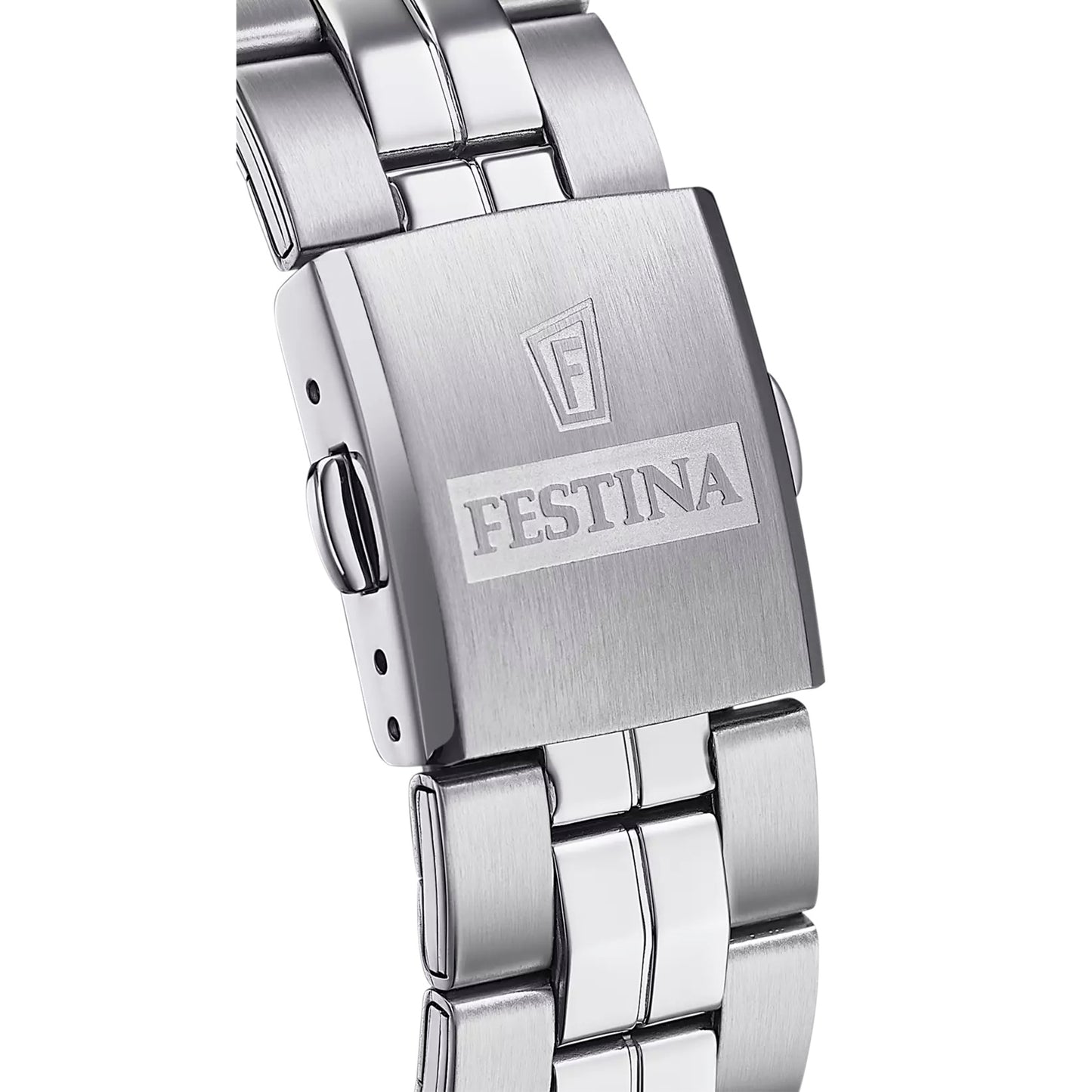 F20437/3 Festina Men's Bracelet Watch Round Clear Blue Arabic Dial Date Feature