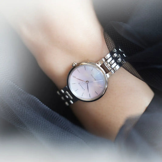 Ladies Citizen watch Eco Drive stainless steel bracelet Mother of Pearl dial L Silhouette