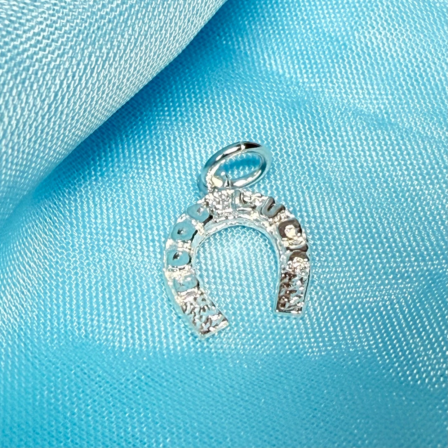 Lucky horseshoe Good Luck charm sterling silver