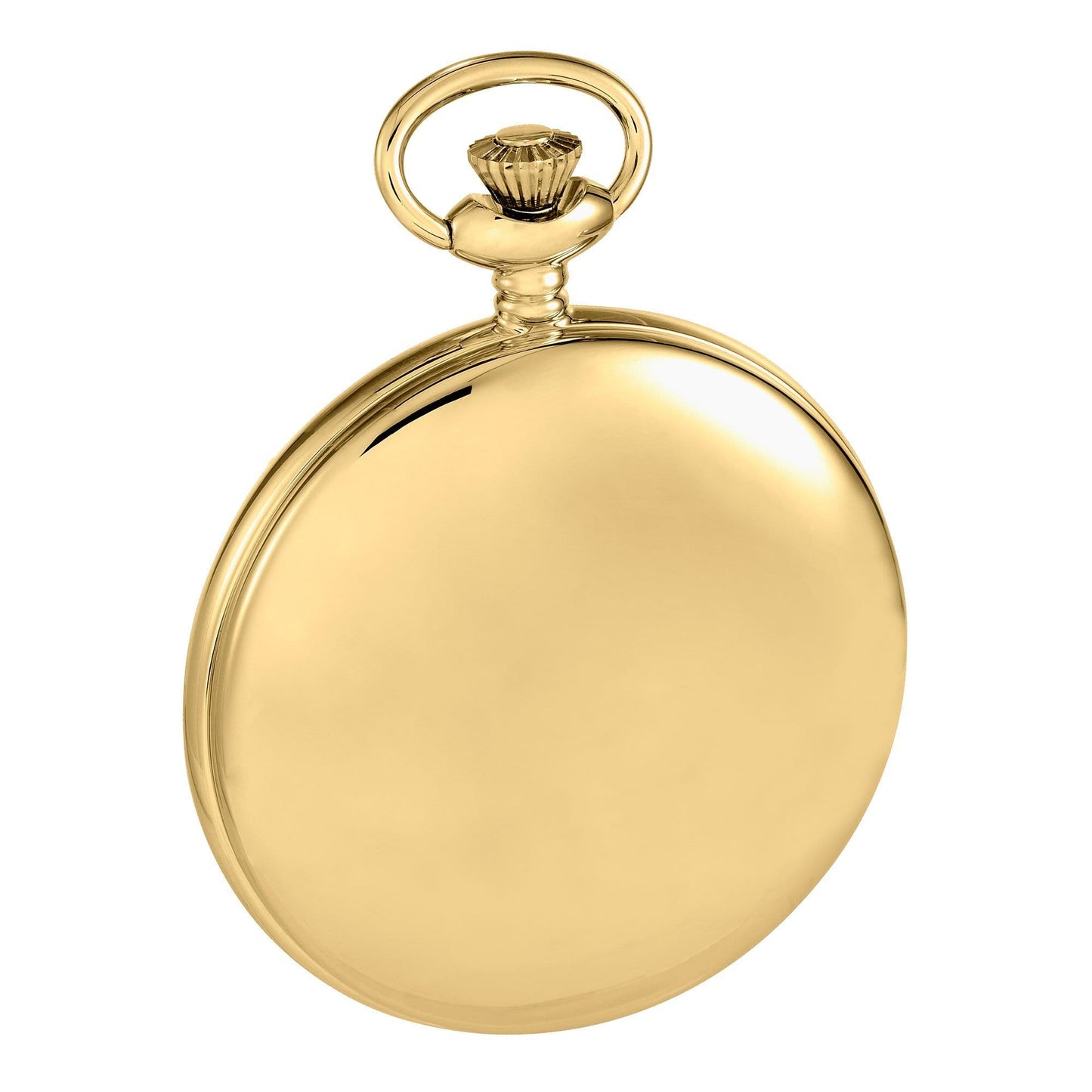 Mechanical Gold Plated Polished Pocket Watch With Chain