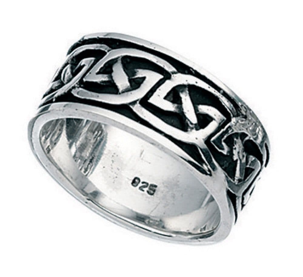 Men's Celtic ring sterling silver