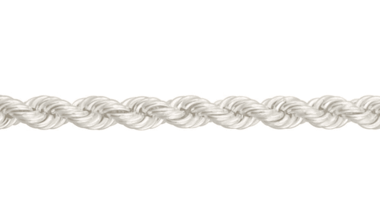 Men's Sterling Silver Solid Heavy Rope Bracelet