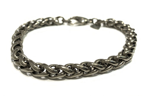 Men's Titanium Spiga Design Bracelet