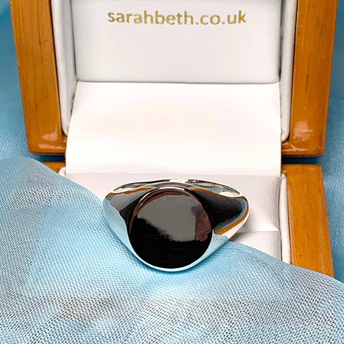 Men’s ring solid silver signet gents extra heavyweight rounded oval