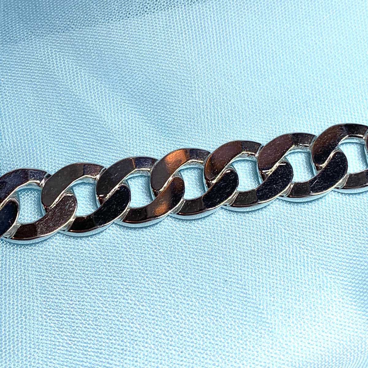 Mens solid sterling silver extra heavyweight curb necklace chain