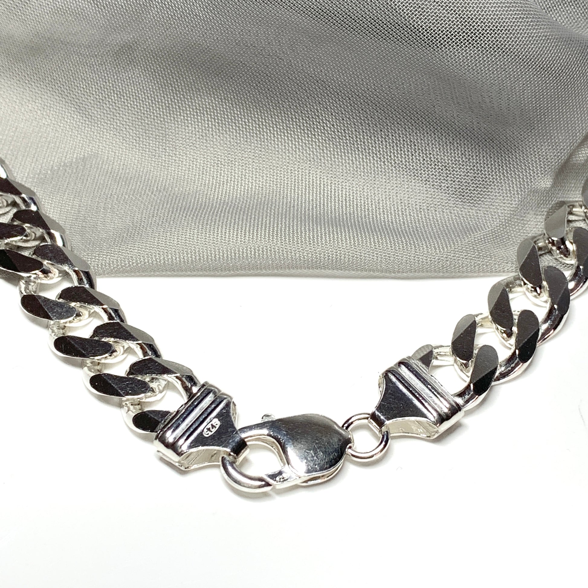 Men's solid 100g sterling silver extra heavyweight 20 inch curb necklace