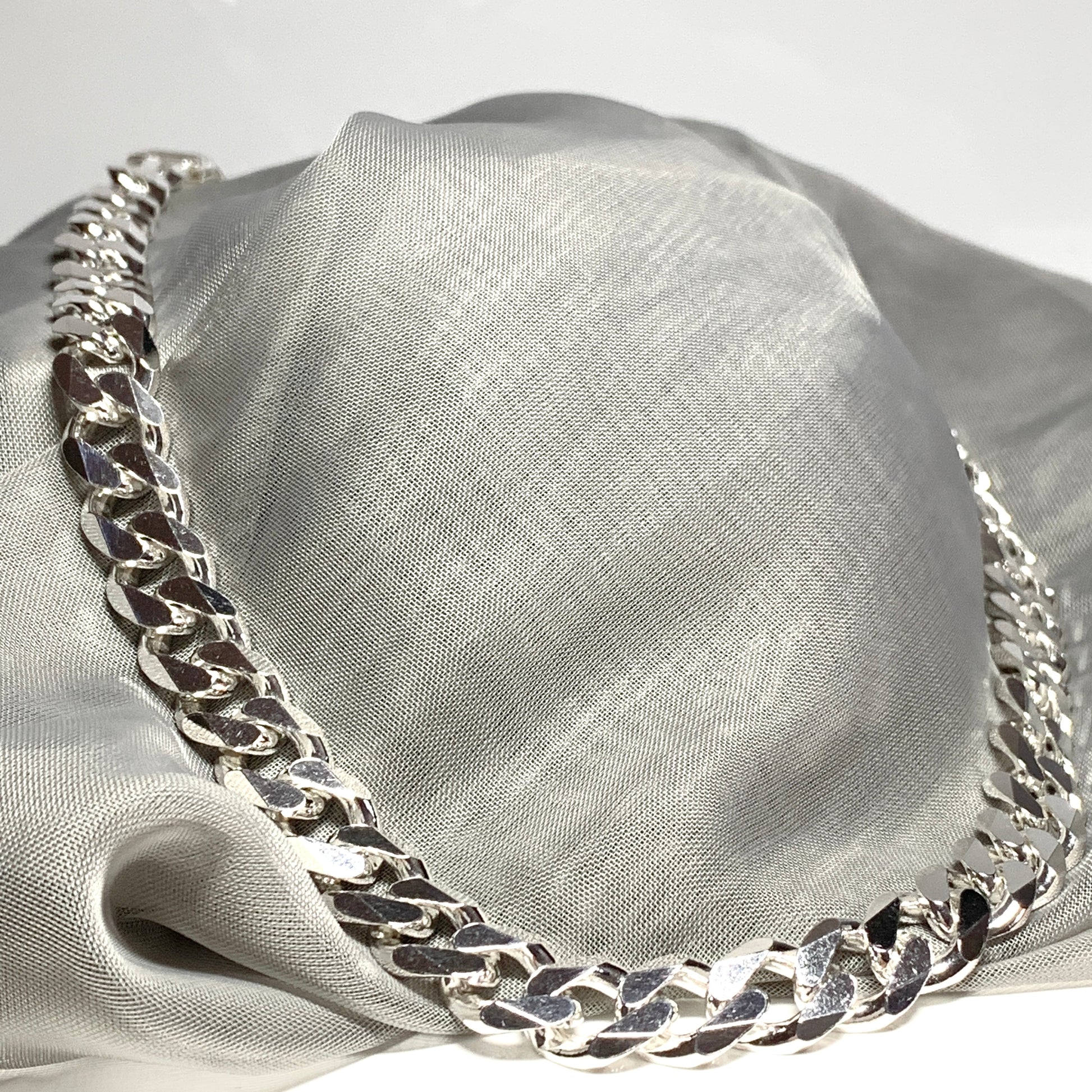 Men's solid 100g sterling silver extra heavyweight 20 inch curb necklace