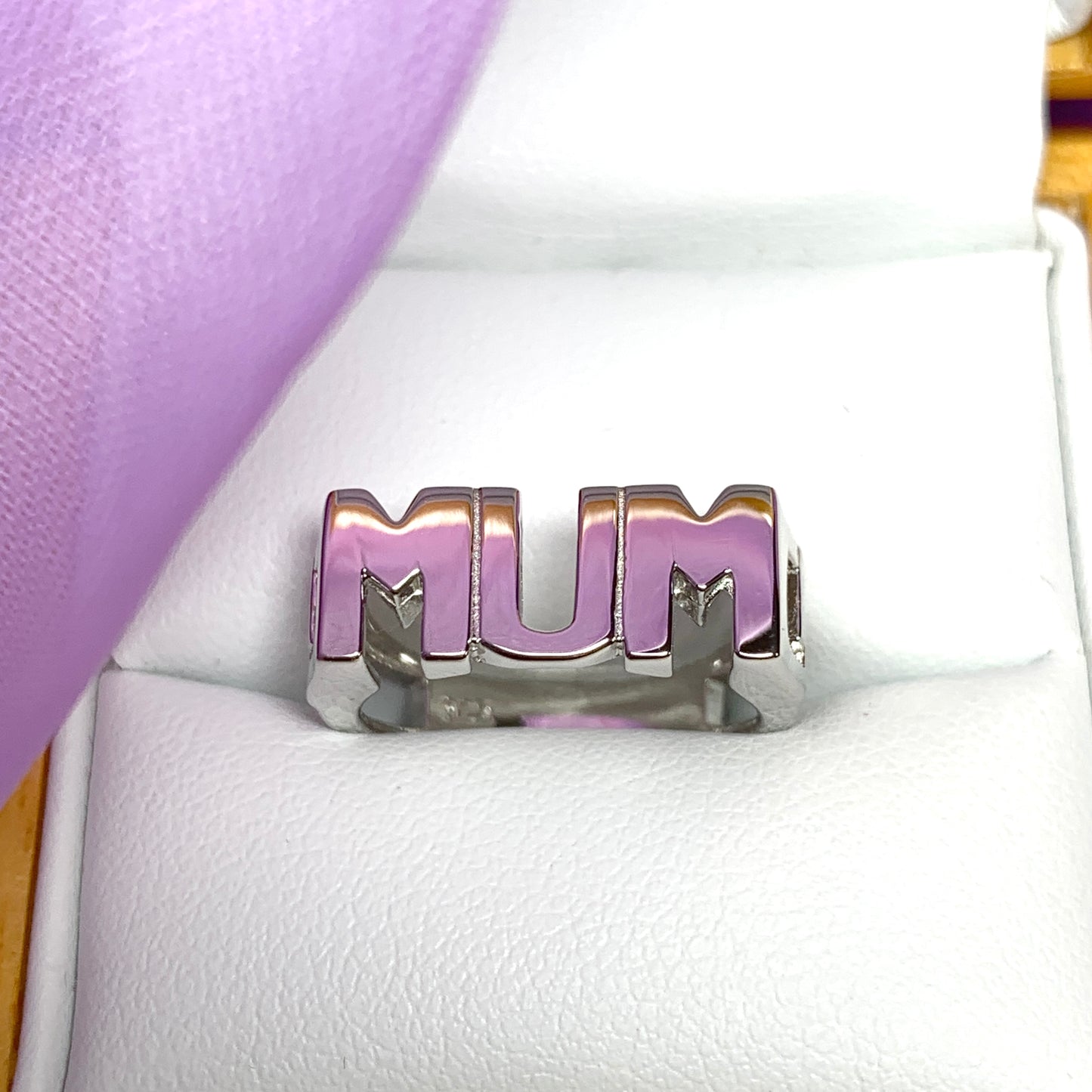 Mum ring sterling silver