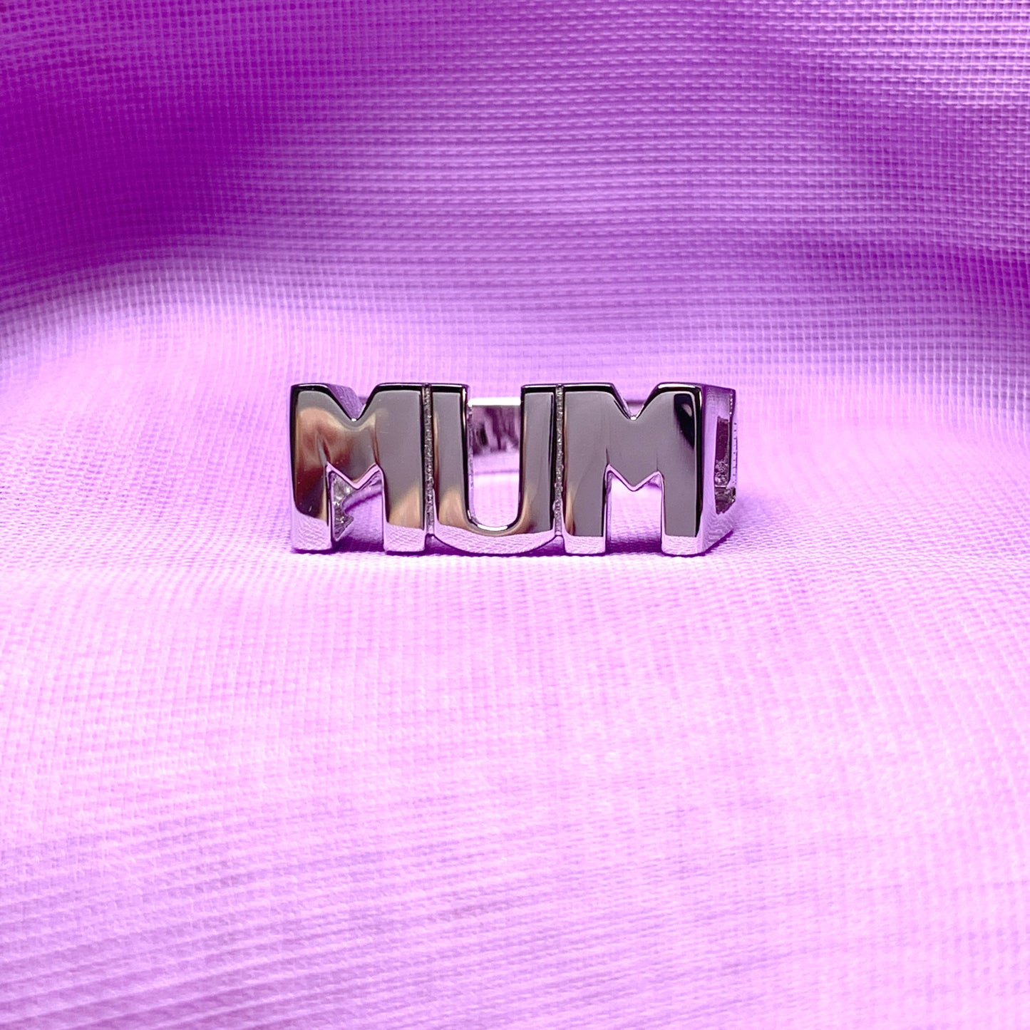 Mum ring sterling silver