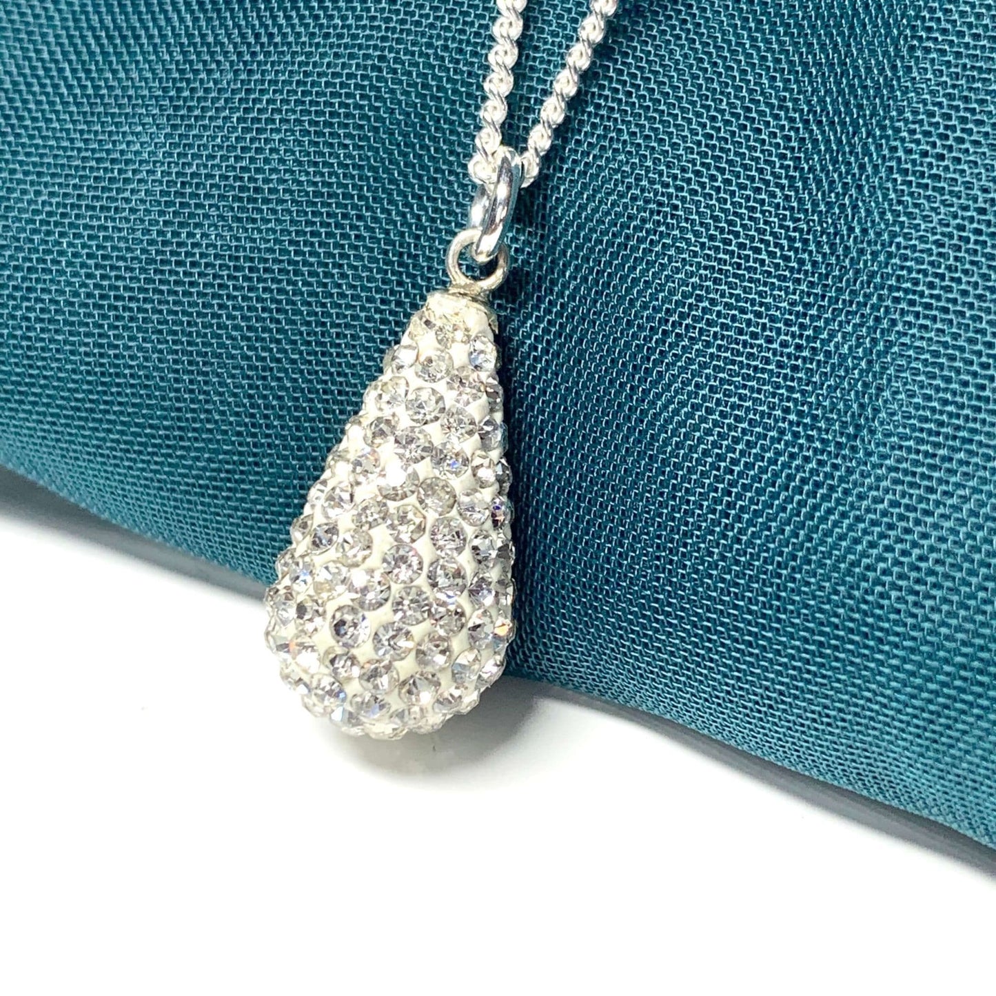 Not Tresor Paris White Teardrop Necklace Pendant