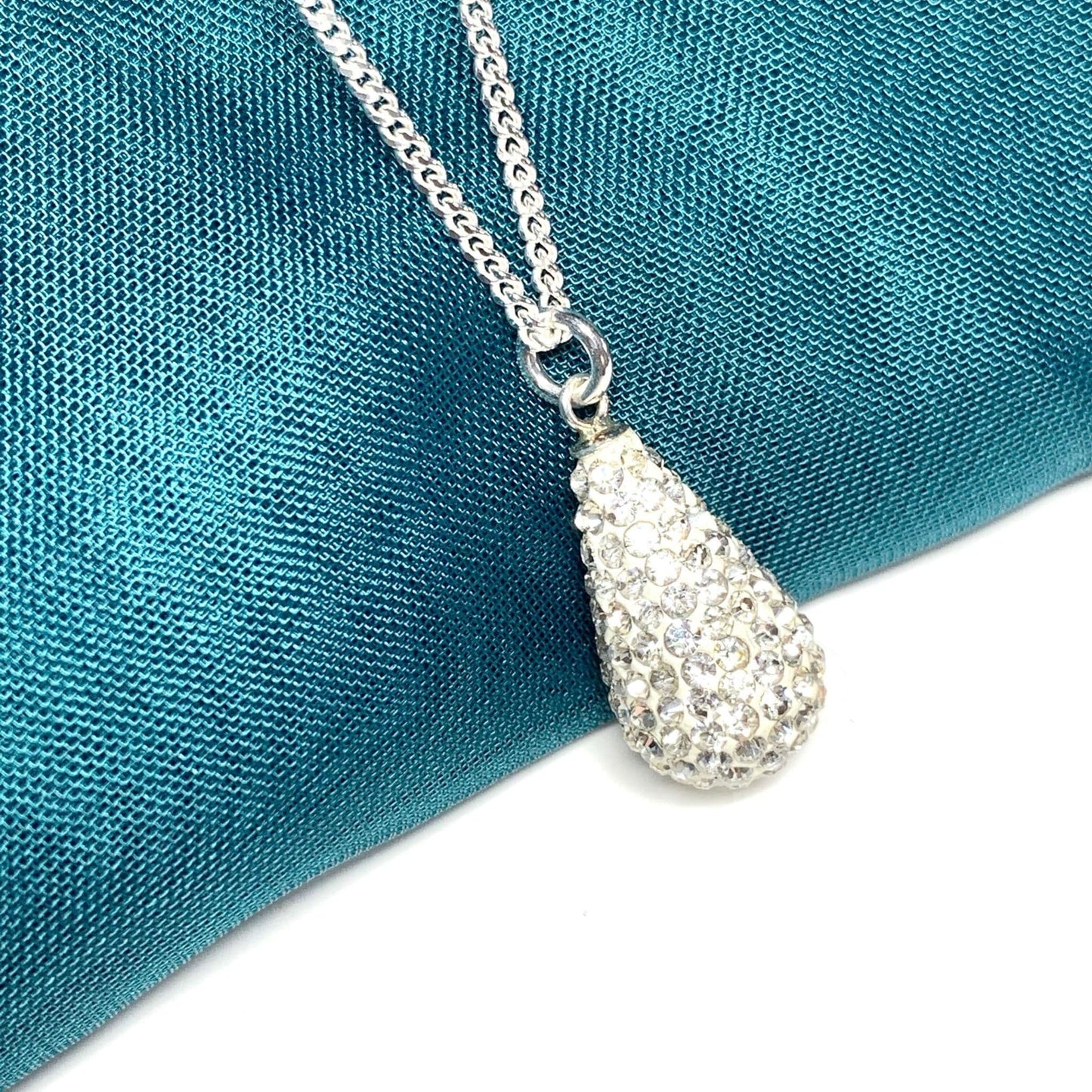 Not Tresor Paris White Teardrop Necklace Pendant