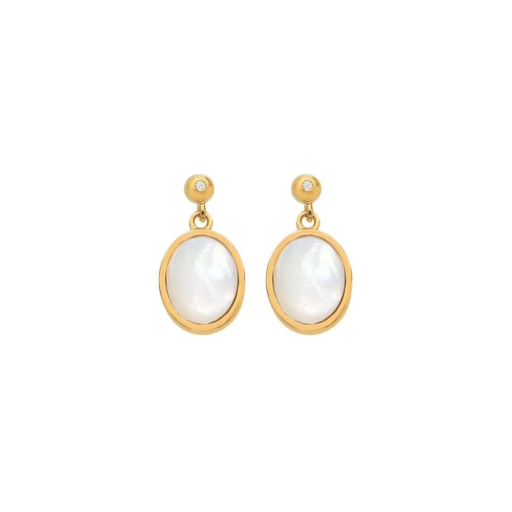 Oval shaped Real Mother of pearl