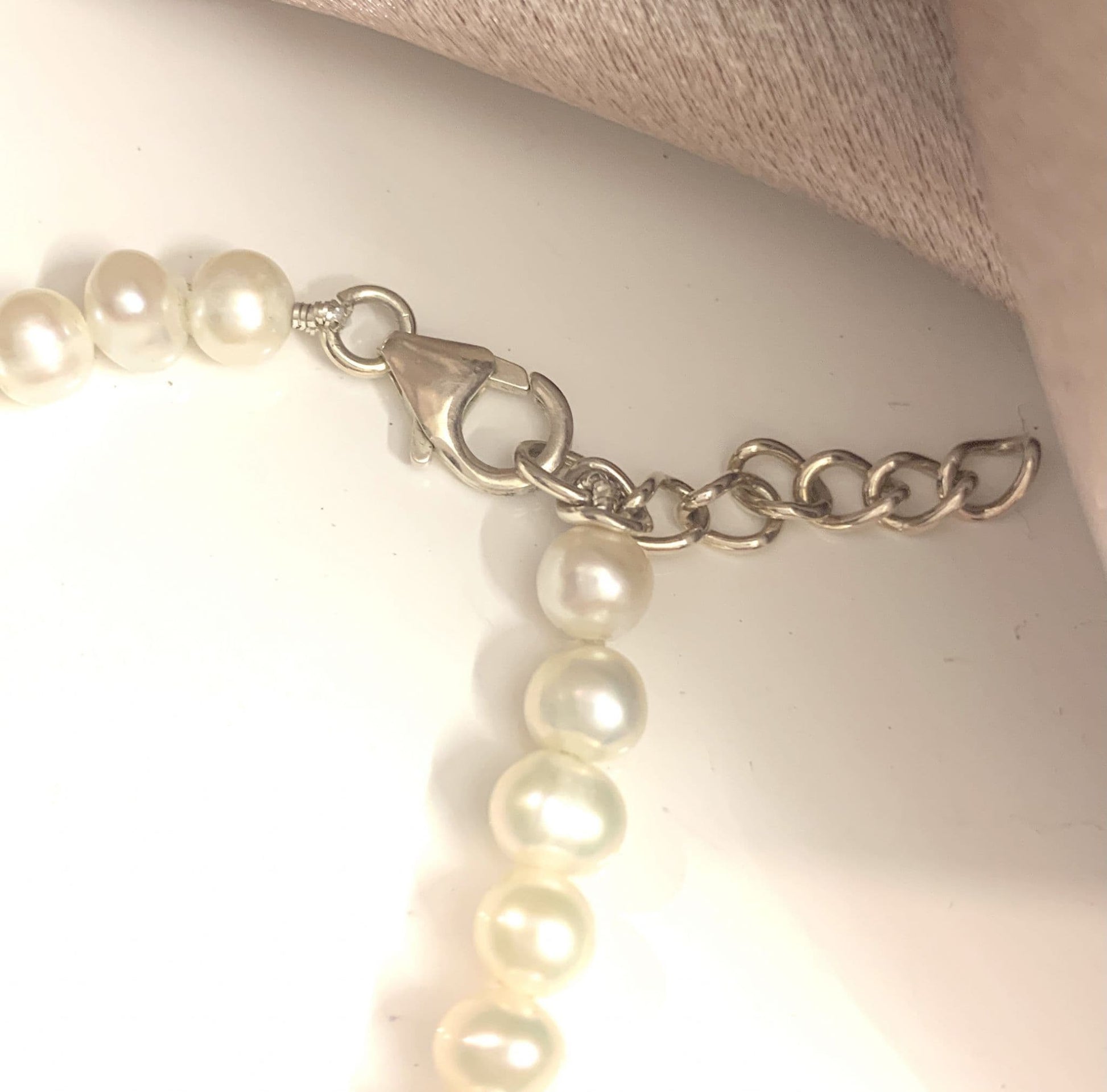 Freshwater round pearl bracelet